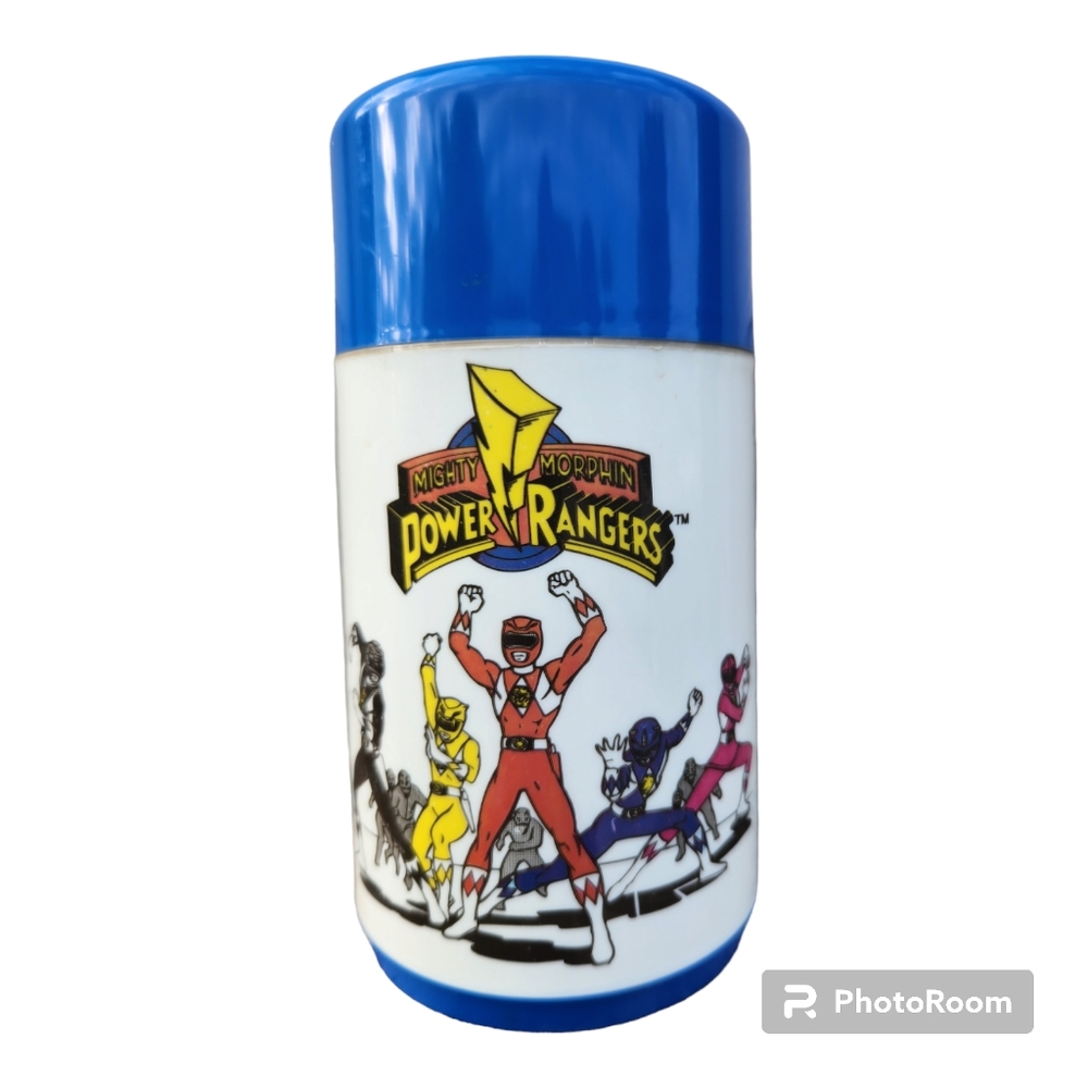 Mighty Morphin Power Rangers Plastic Thermo Vintage Aladdin 1994